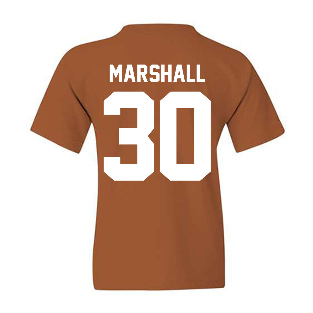 Texas - NCAA Football : Carson Marshall - Horns Up! Youth T-Shirt-1