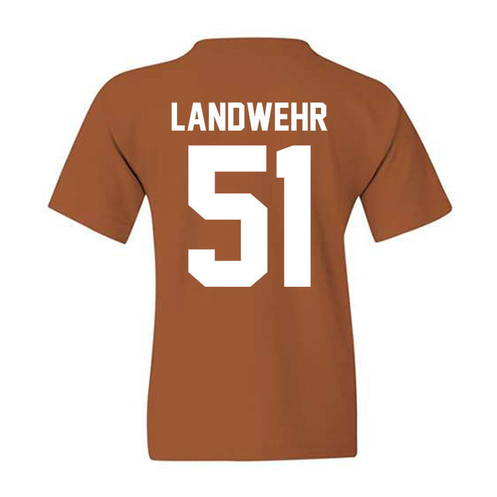 Texas - NCAA Football : Marshall Landwehr - Horns Up! Youth T-Shirt-1