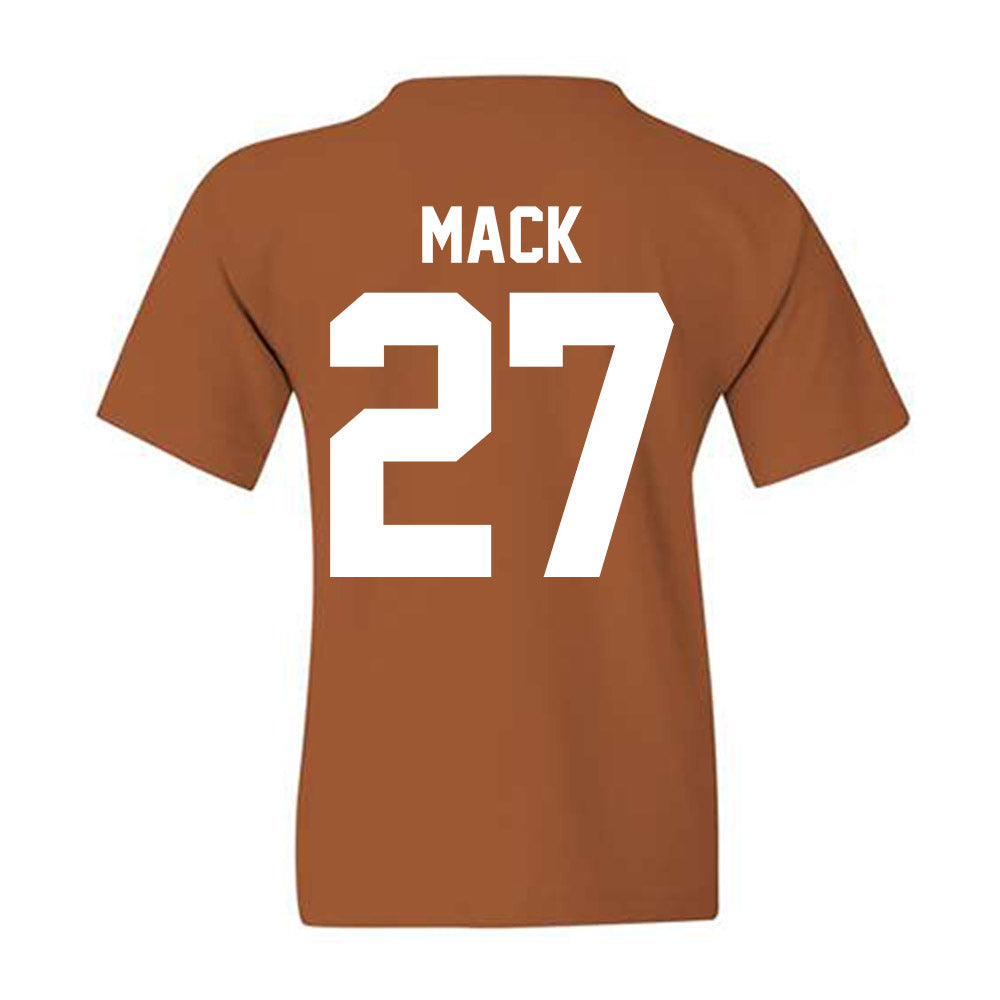 Texas - NCAA Football : Wardell Mack - Horns Up! Youth T-Shirt-1