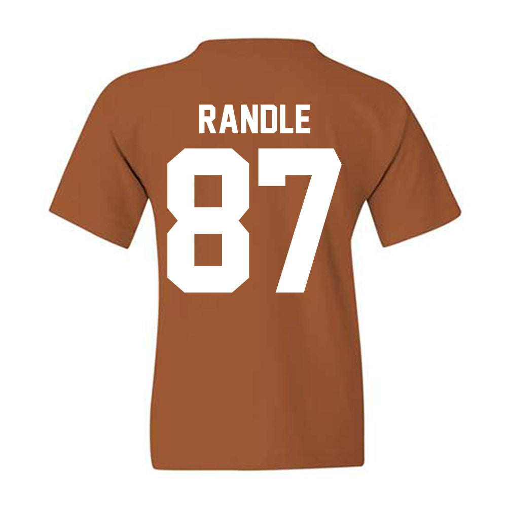 Texas - NCAA Football : Will Randle - Horns Up! Youth T-Shirt-1