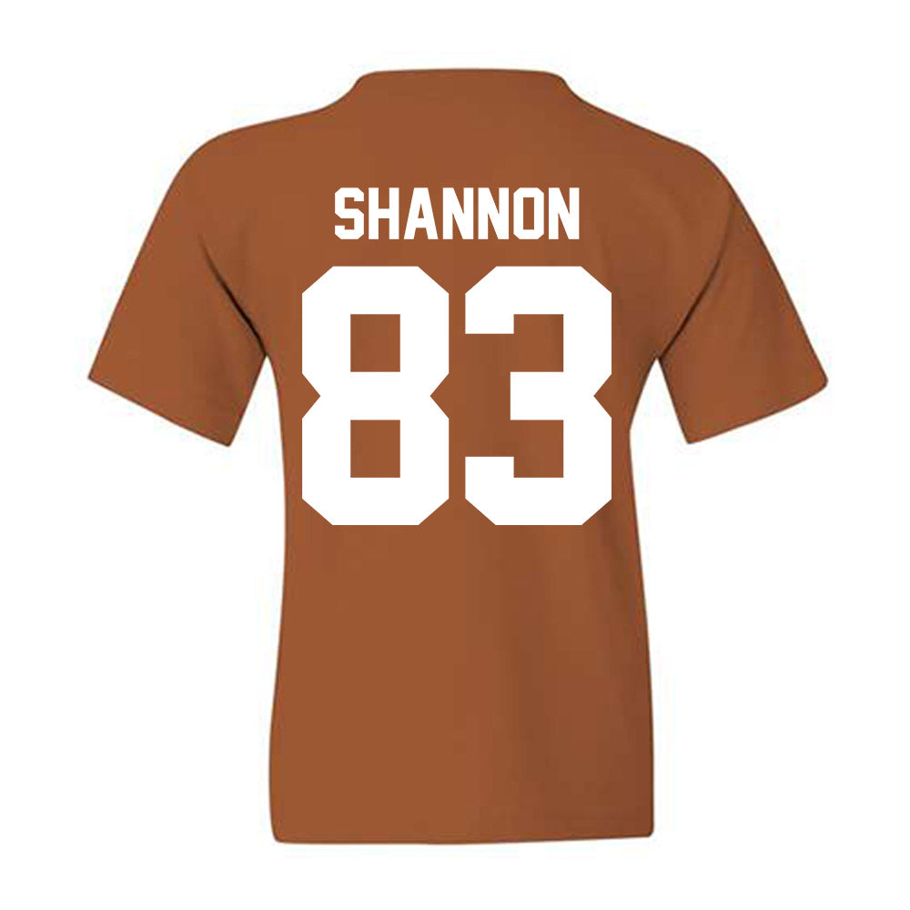 Texas - NCAA Football : Spencer Shannon - Horns Up! Youth T-Shirt-1