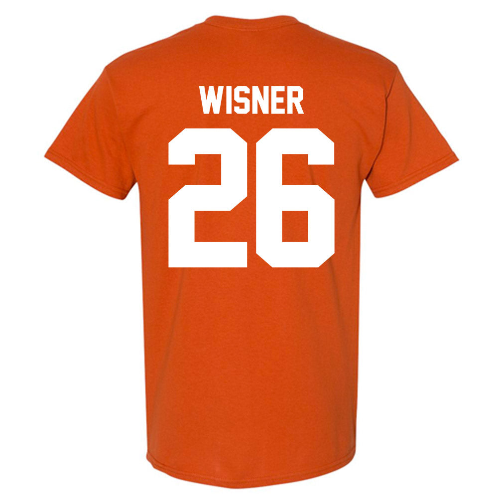Texas - NCAA Football : Quintrevion Wisner - Horns Up! T-Shirt-1