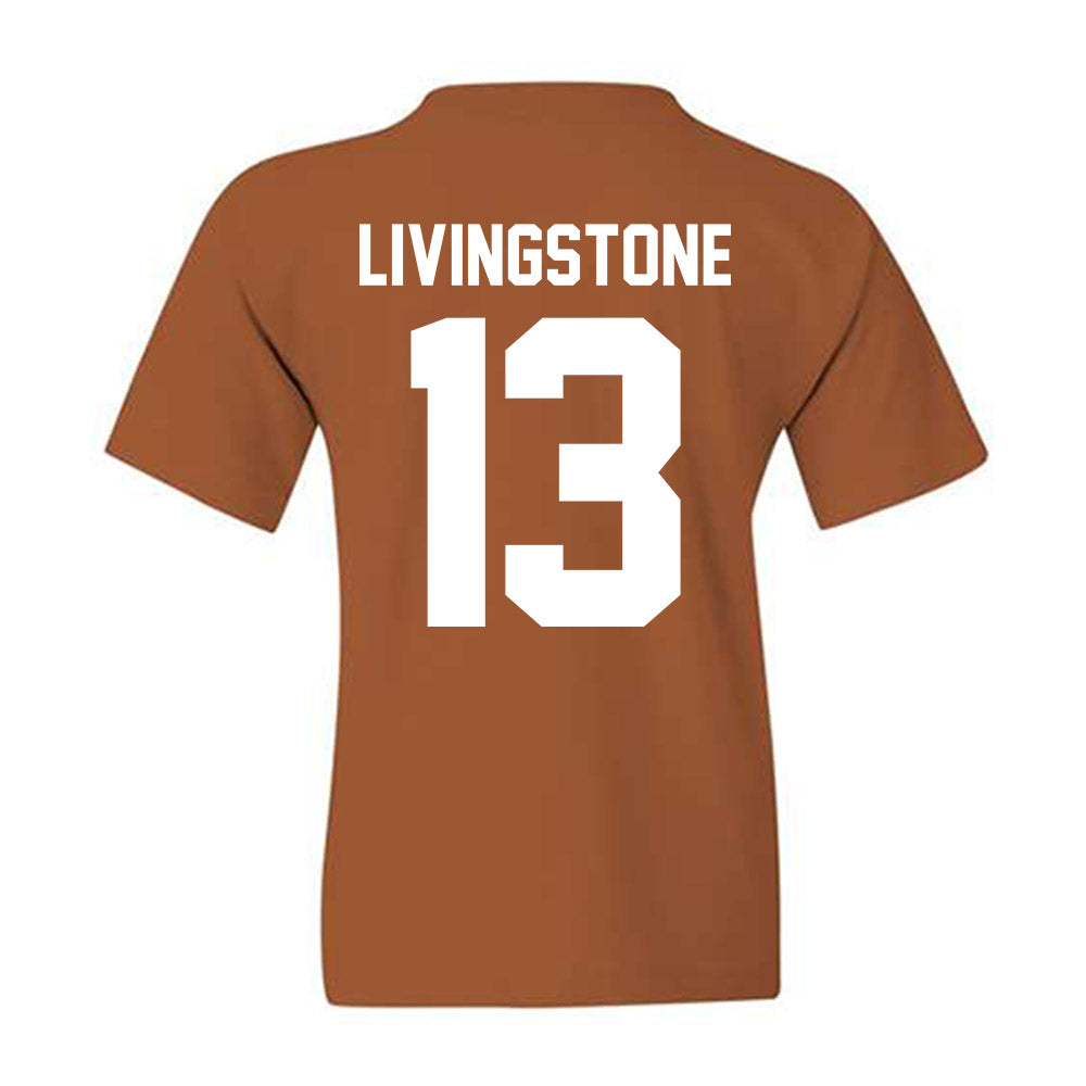 Texas - NCAA Football : Parker Livingstone - Horns Up! Youth T-Shirt-1