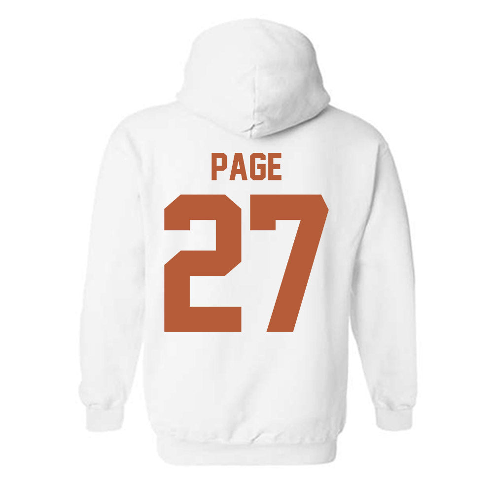 Texas - NCAA Football : Colin Page - Horns Up! Hooded Sweatshirt-1
