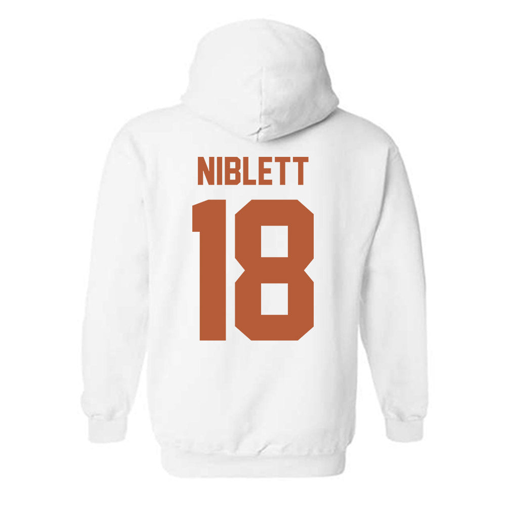 Texas - NCAA Football : Ryan Niblett - Horns Up! Hooded Sweatshirt-1
