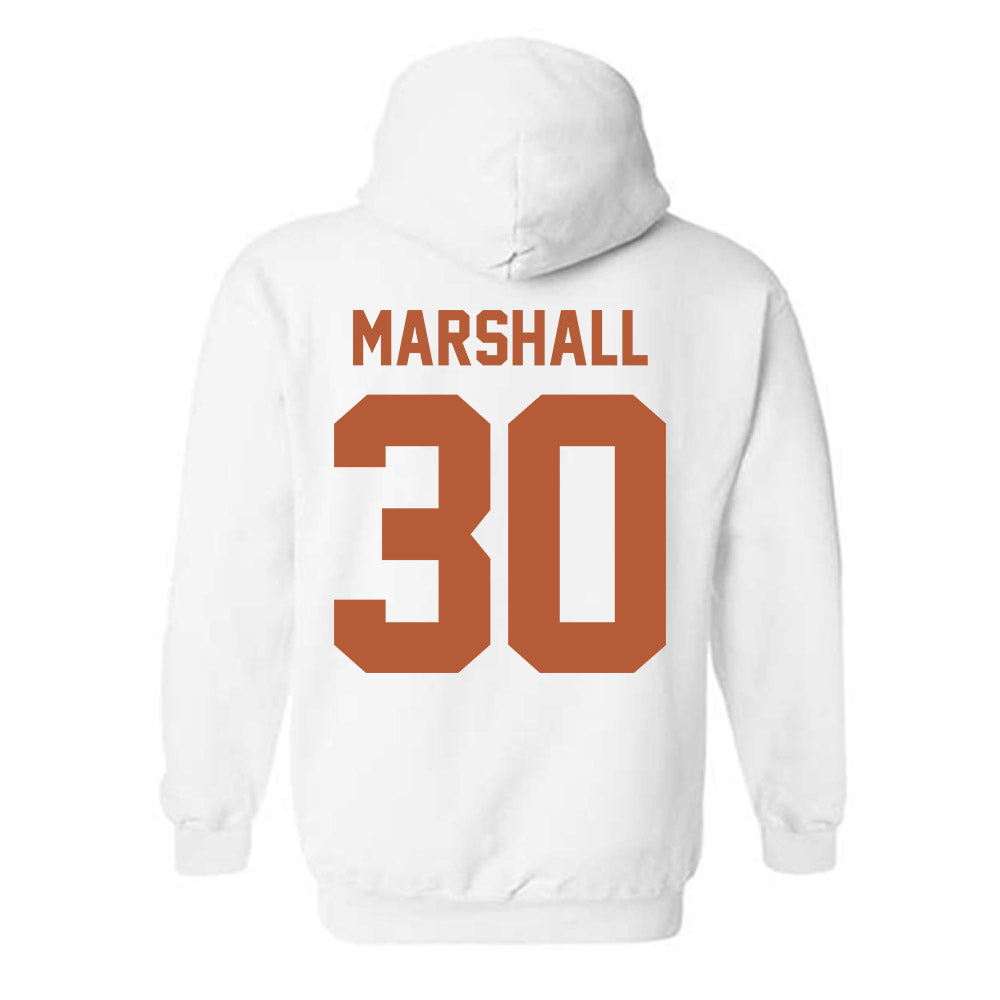 Texas - NCAA Football : Carson Marshall - Horns Up! Hooded Sweatshirt-1