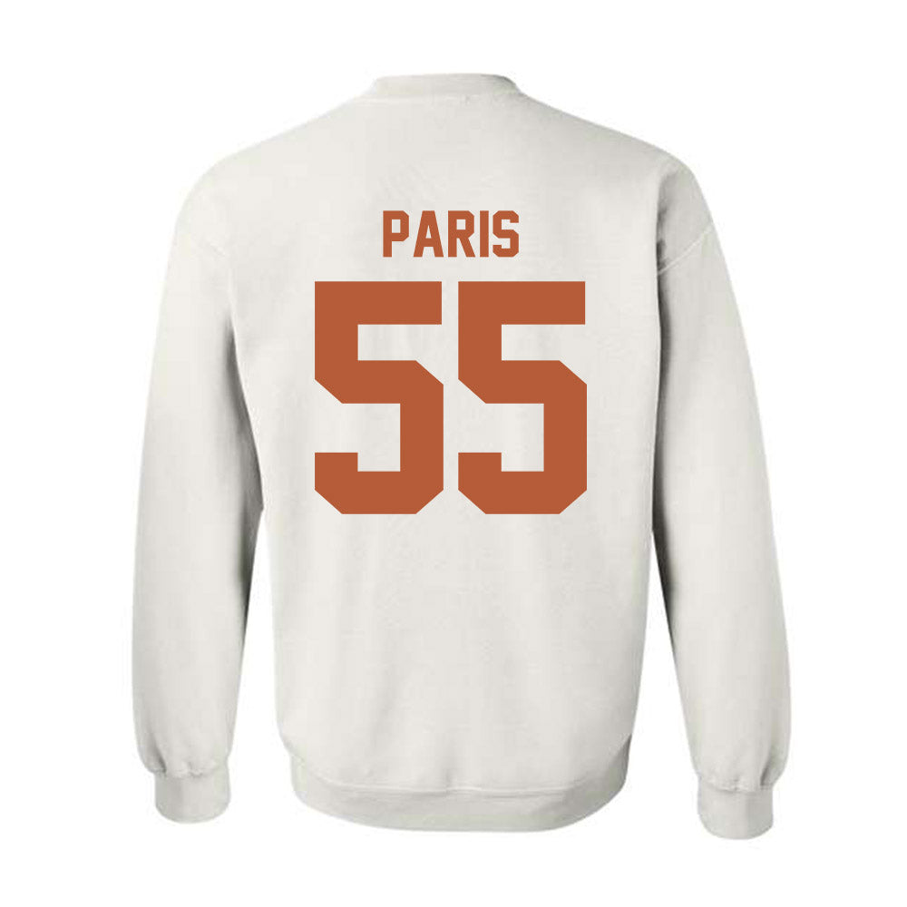 Texas - NCAA Baseball : Jack Paris - Horns Up! Crewneck Sweatshirt-1