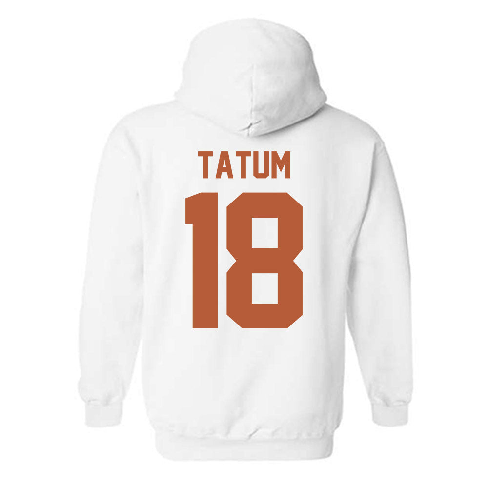 Texas - NCAA Football : Joe Tatum - Horns Up! Hooded Sweatshirt-1