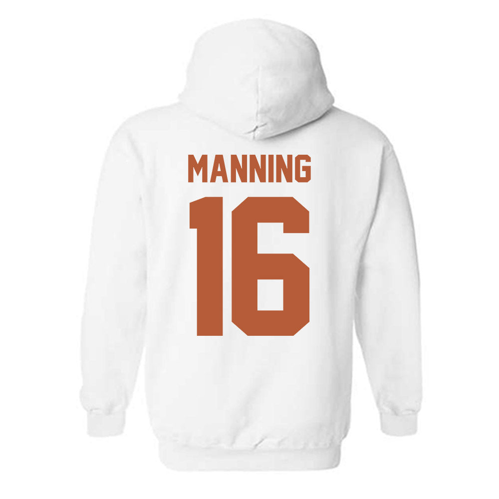 Texas - NCAA Football : Arch Manning - Horns Up! Hooded Sweatshirt-1