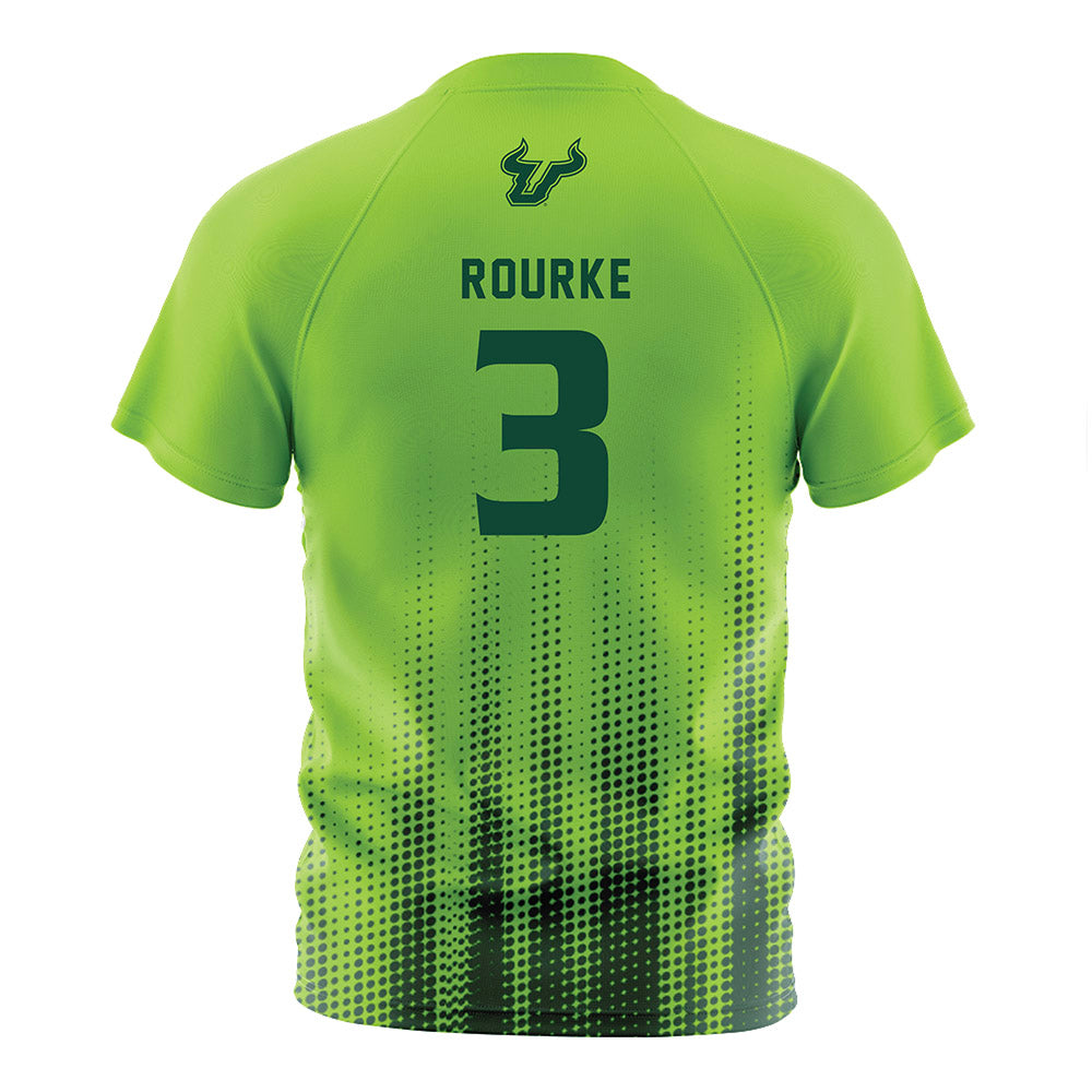 USF - NCAA Women's Soccer : Gaby Rourke - Slime Halftone Soccer Jersey-1