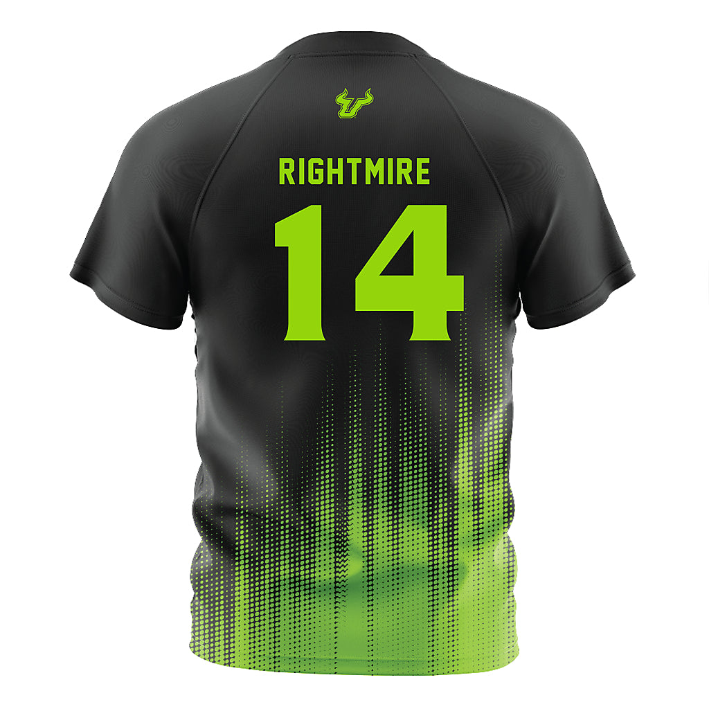 USF - NCAA Women's Soccer : Ava Rightmire - Black Halftone Soccer Jersey-1