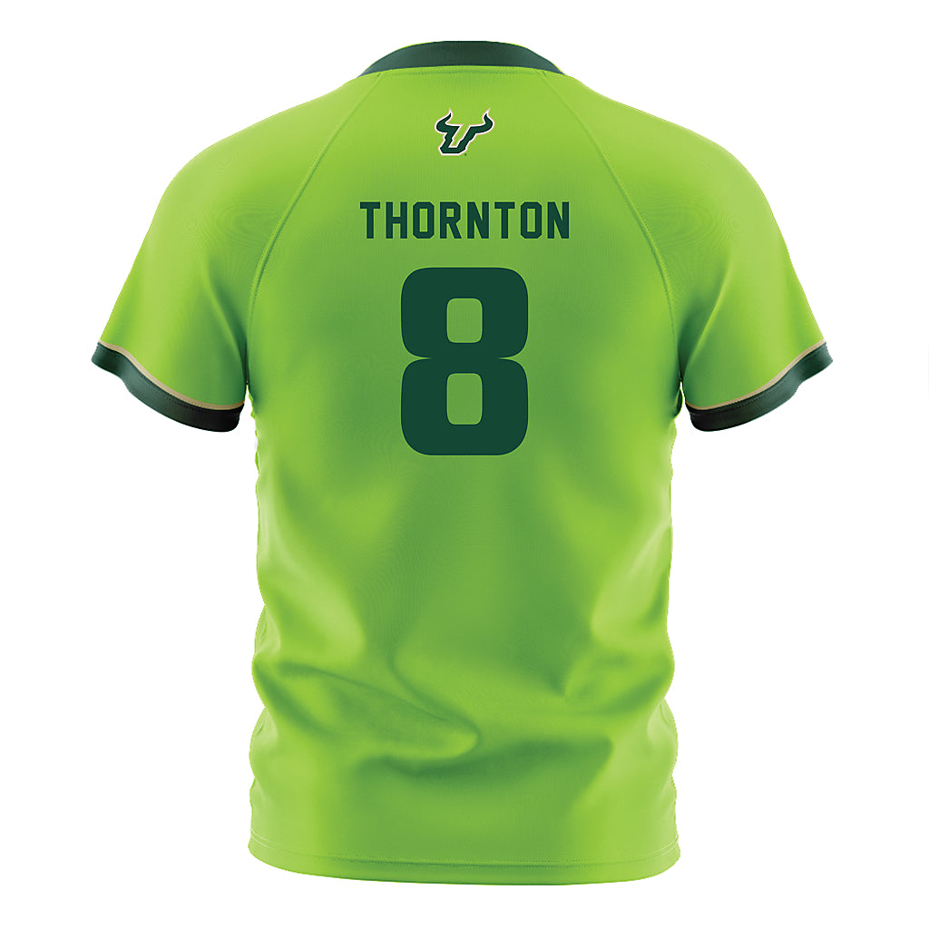 USF - NCAA Women's Soccer : Elyse Thornton - Slime Green Soccer Jersey-1