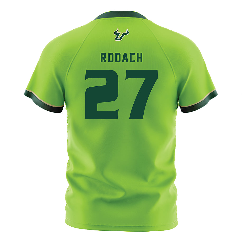 USF - NCAA Women's Soccer : Mia Rodach - Slime Green Soccer Jersey-1
