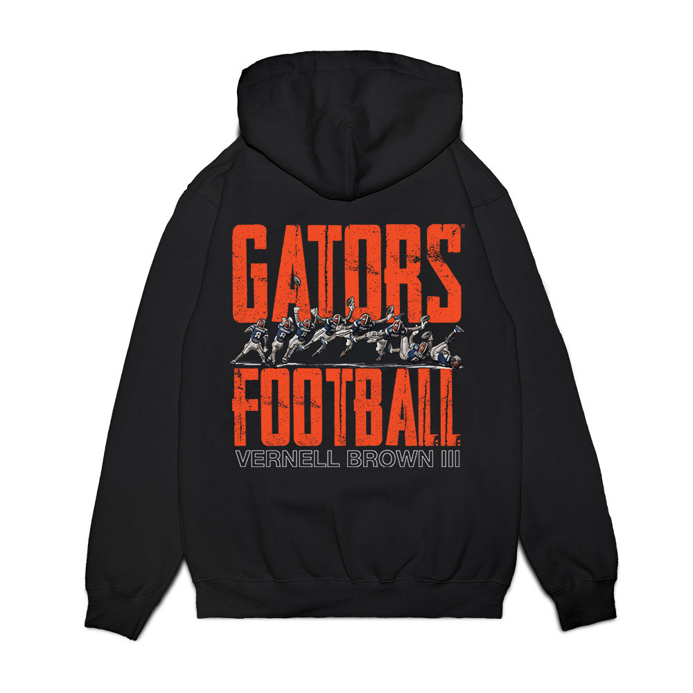 Florida - NCAA Football : Vernell Brown III - Catch of the Year Premium Hooded Sweatshirt-1