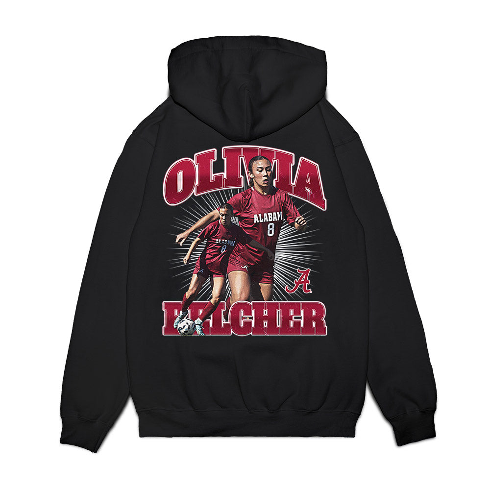 Alabama - NCAA Women's Soccer : Olivia Belcher - Collage Premium Hooded Sweatshirt-1