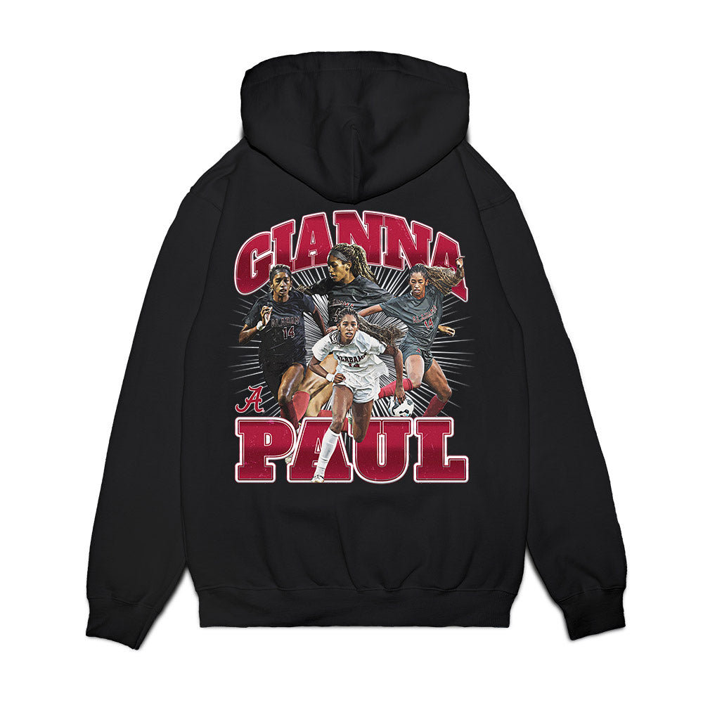Alabama - NCAA Women's Soccer : Gianna Paul - Collage Premium Hooded Sweatshirt-1