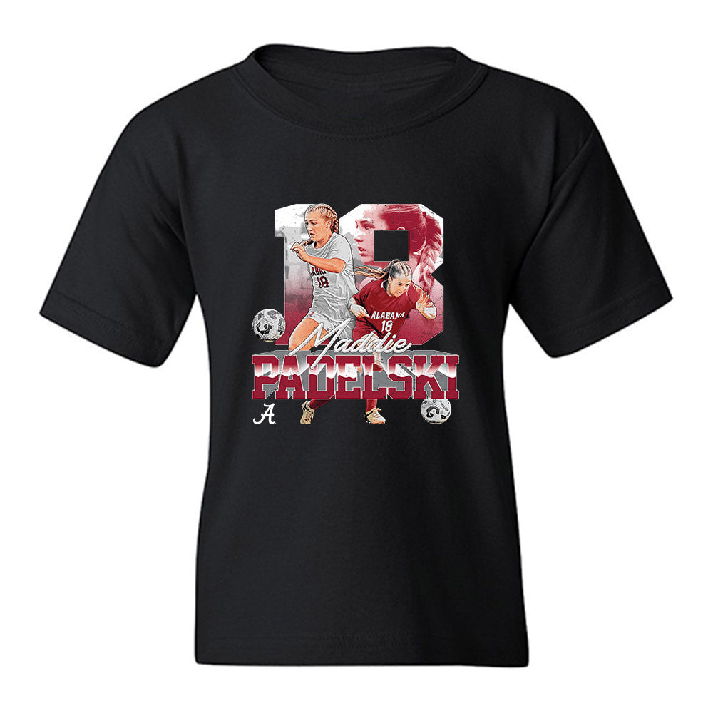 Alabama - NCAA Women's Soccer : Maddie Padelski - Collage Youth T-Shirt-0