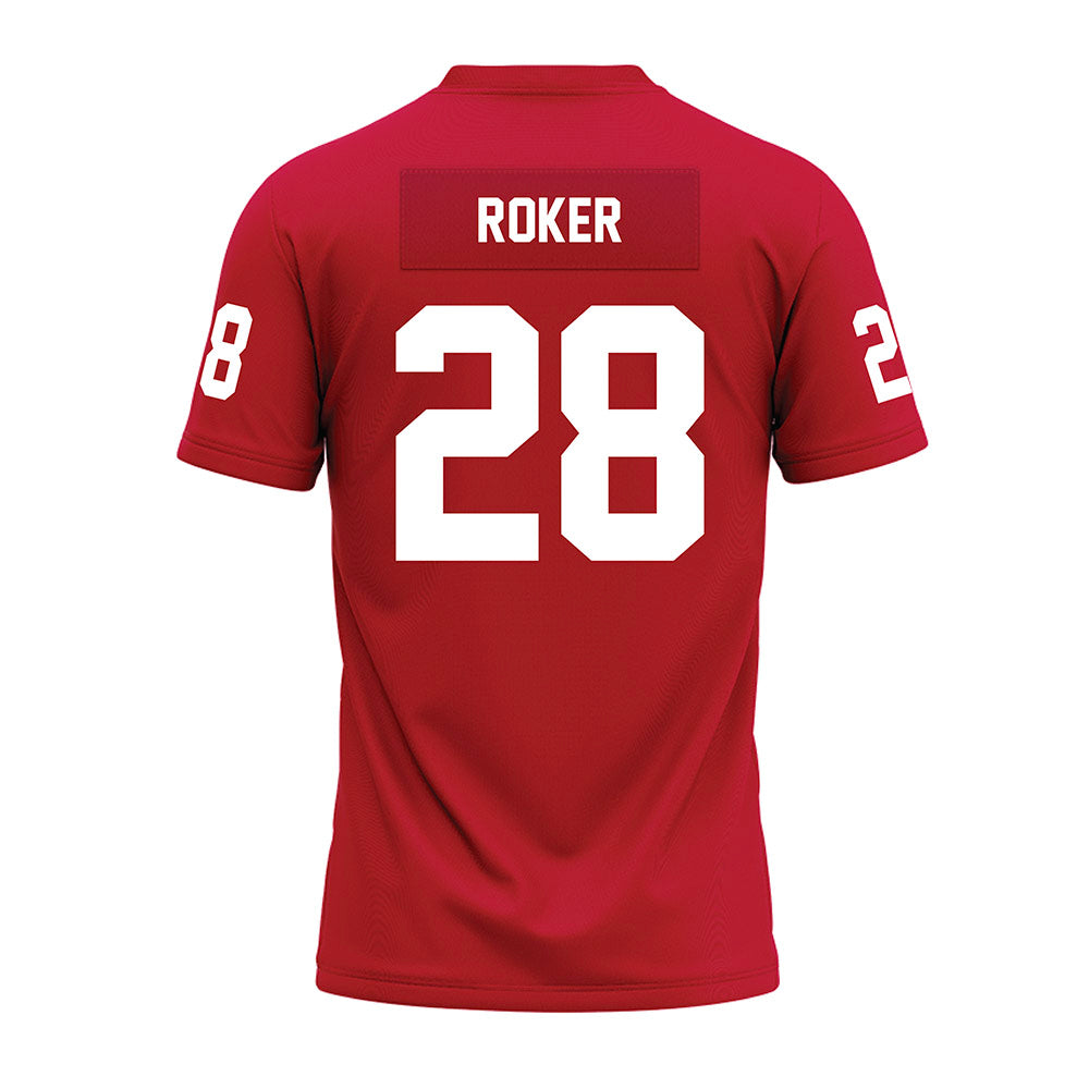 Ohio State - NCAA Football : Leroy Roker - Red Premium Football Jersey-1