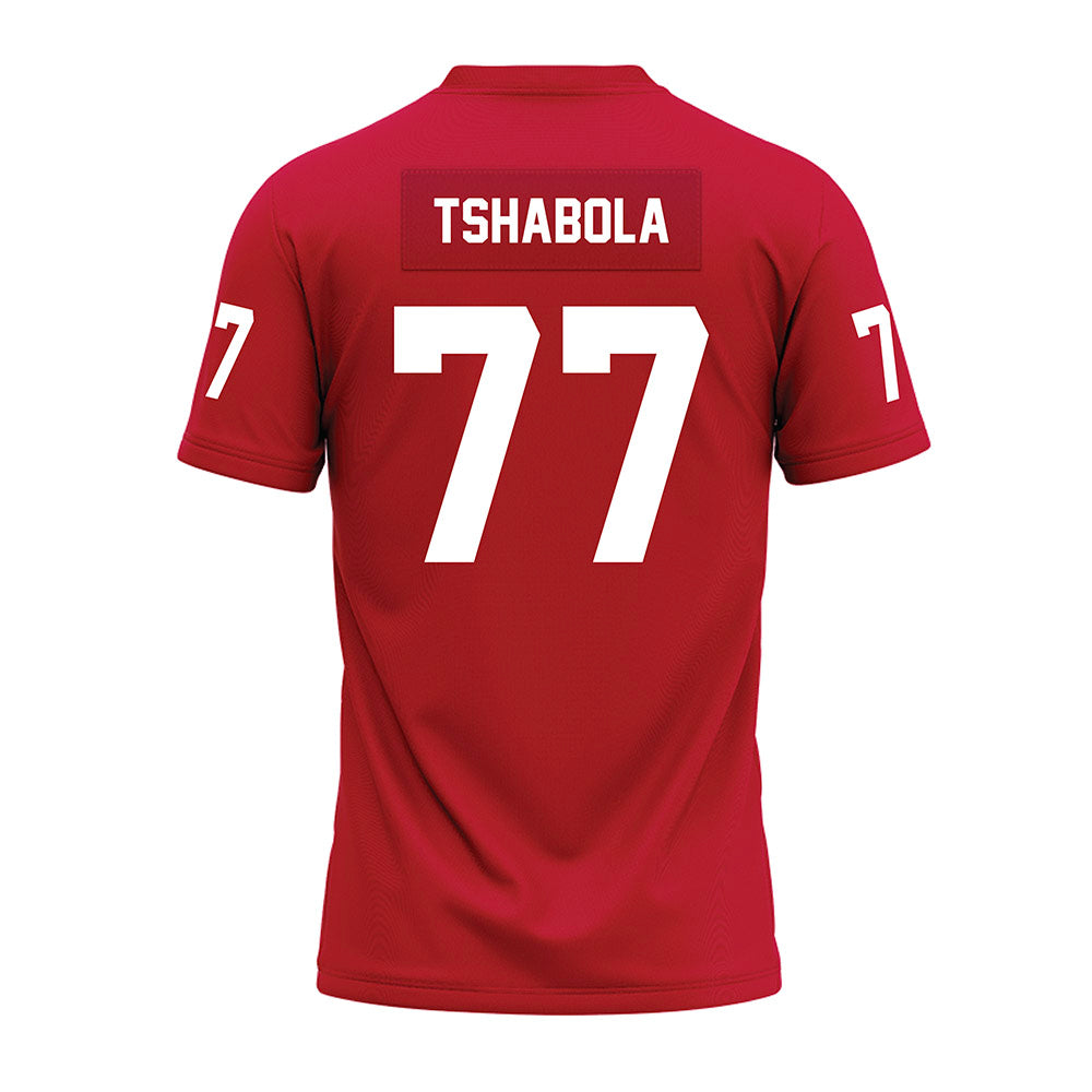 Ohio State - NCAA Football : Teg Tshabola - Red Premium Football Jersey-1