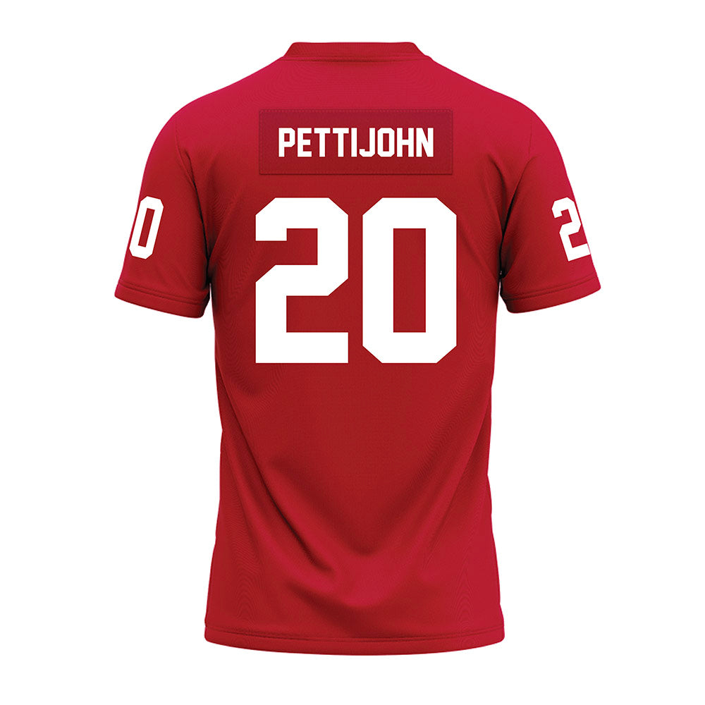 Ohio State - NCAA Football : Riley Pettijohn - Red Premium Football Jersey-1