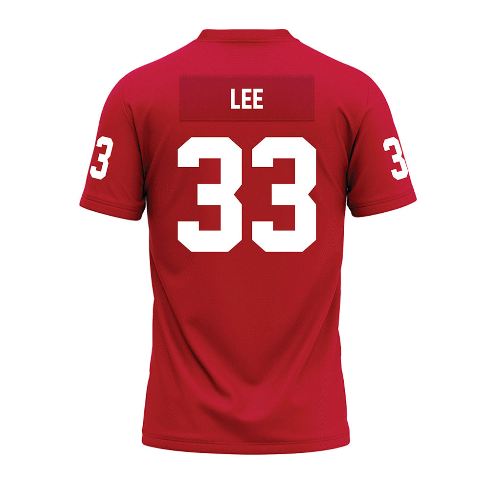 Ohio State - NCAA Football : Eli Lee - Red Premium Football Jersey-1