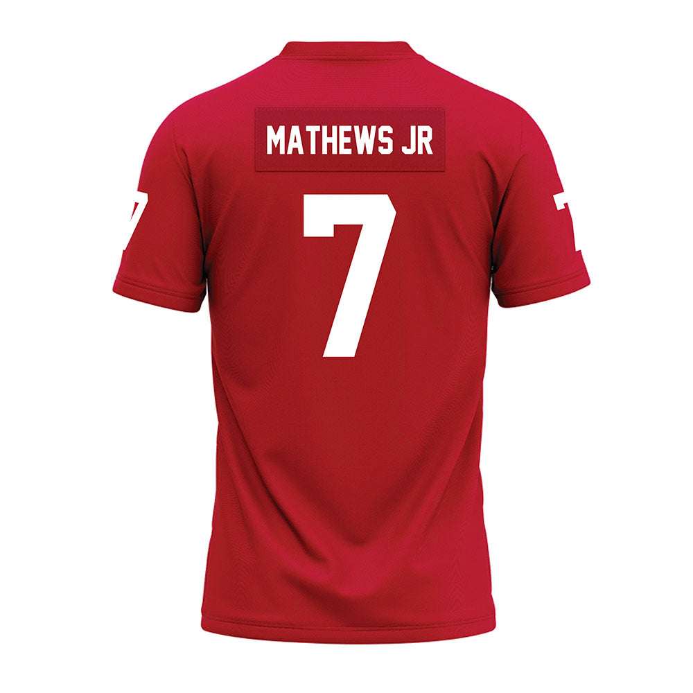 Ohio State - NCAA Football : Jermaine Mathews Jr - Red Premium Football Jersey-1