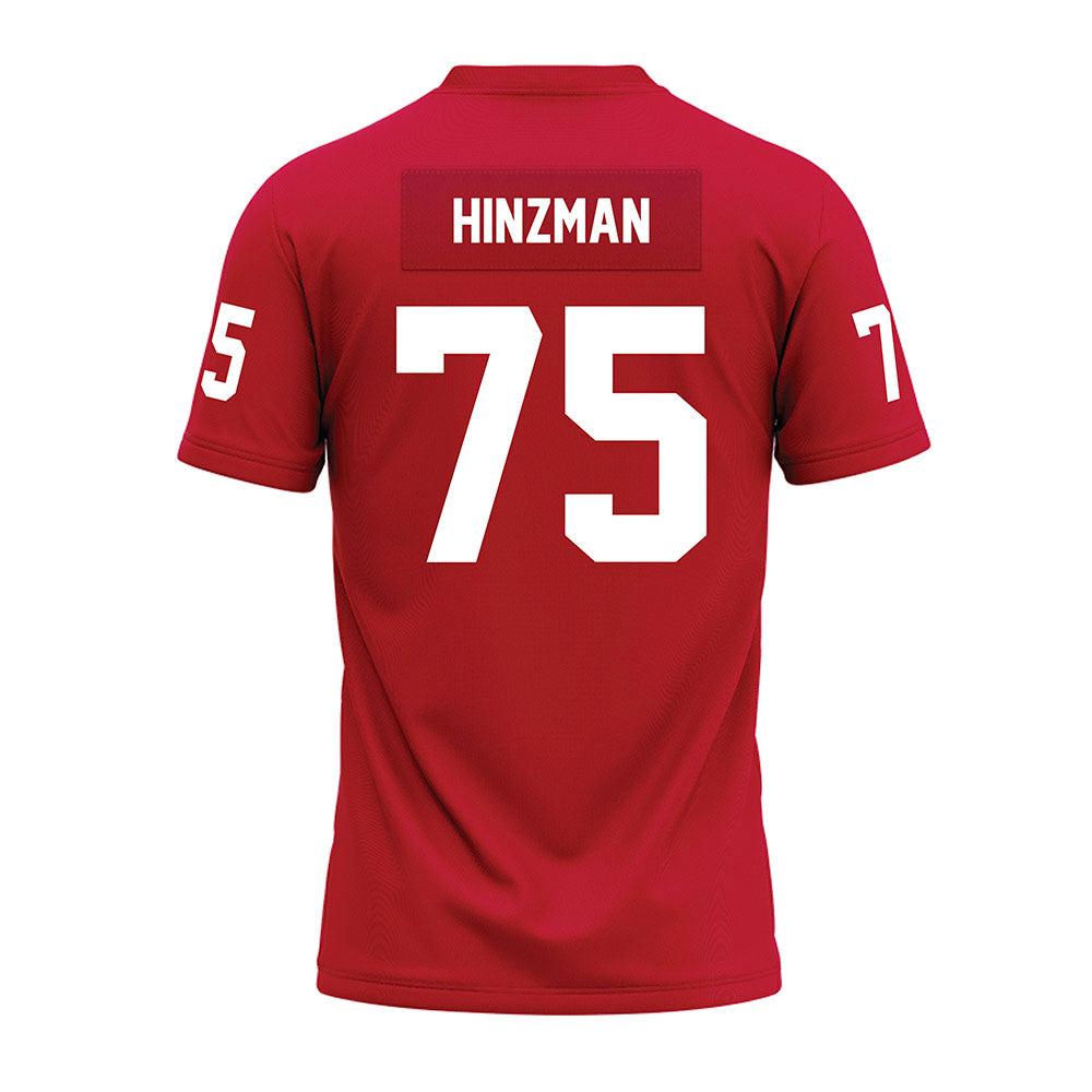 Ohio State - NCAA Football : Carson Hinzman - Red Premium Football Jersey-1