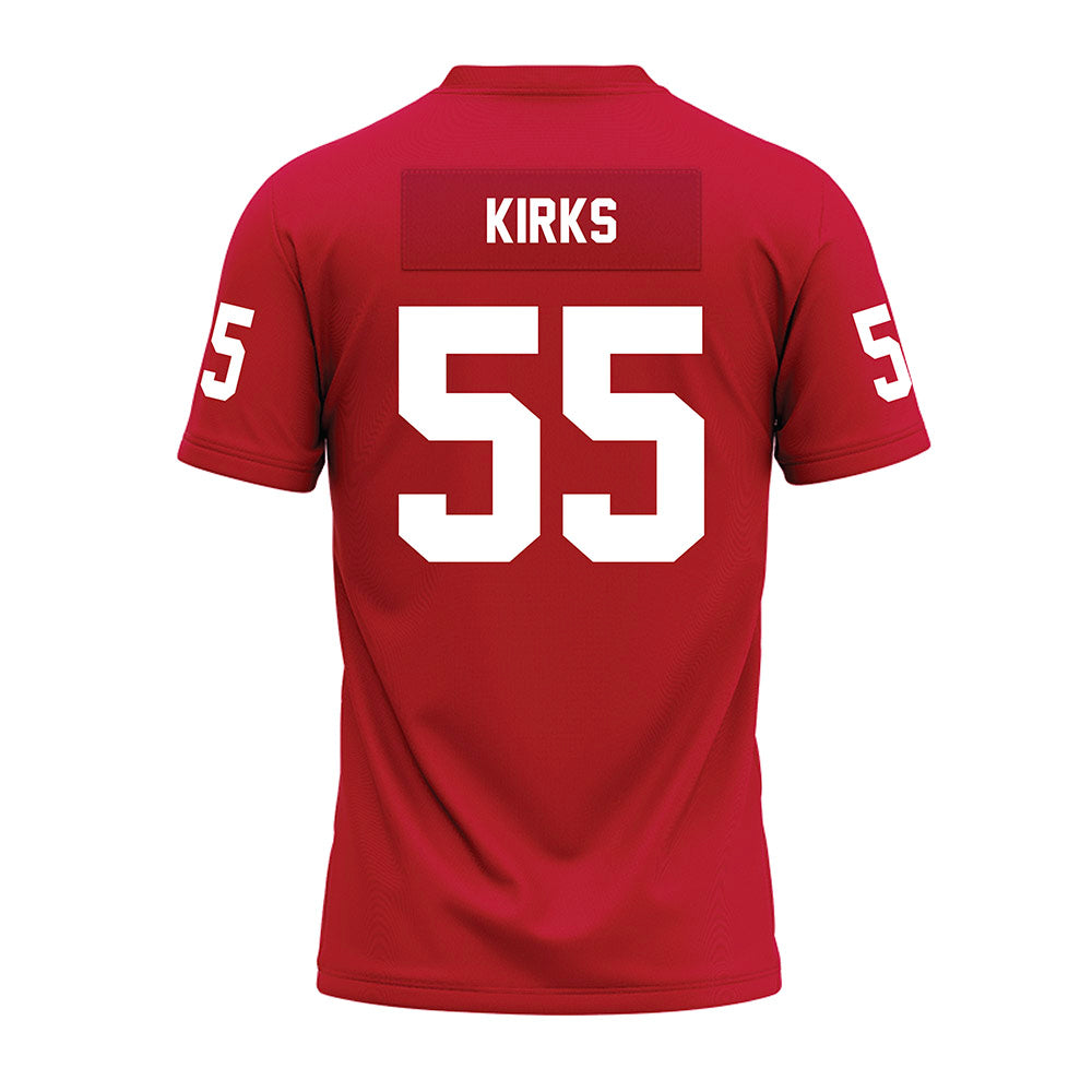 Ohio State - NCAA Football : Dominic Kirks - Red Premium Football Jersey-1