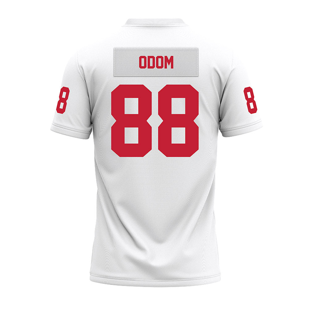 Ohio State - NCAA Football : Trajen Odom - White Premium Football Jersey-1