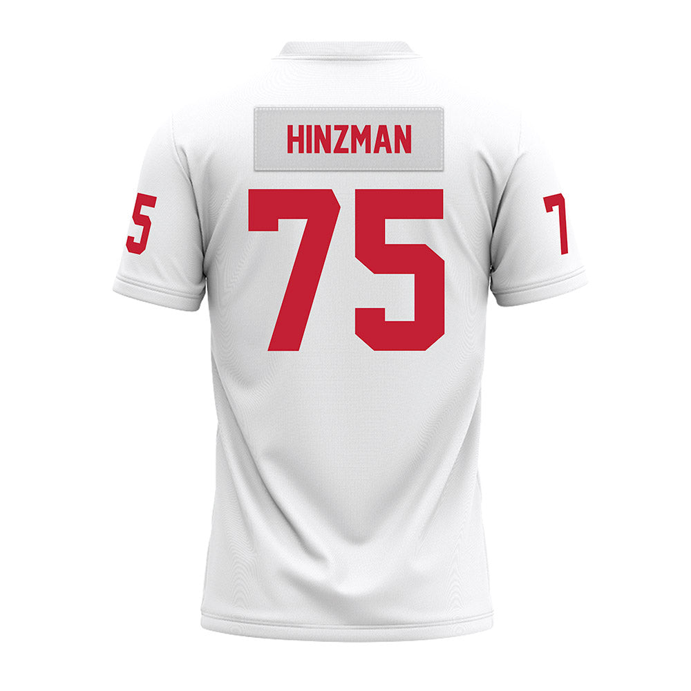 Ohio State - NCAA Football : Carson Hinzman - White Premium Football Jersey-1