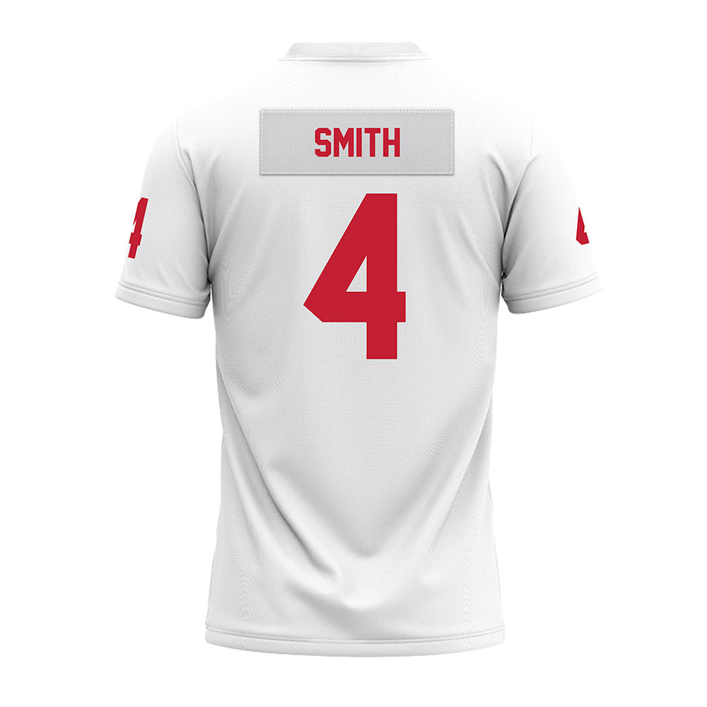 Ohio State - NCAA Football : Jeremiah Smith - White Premium Football Jersey-1