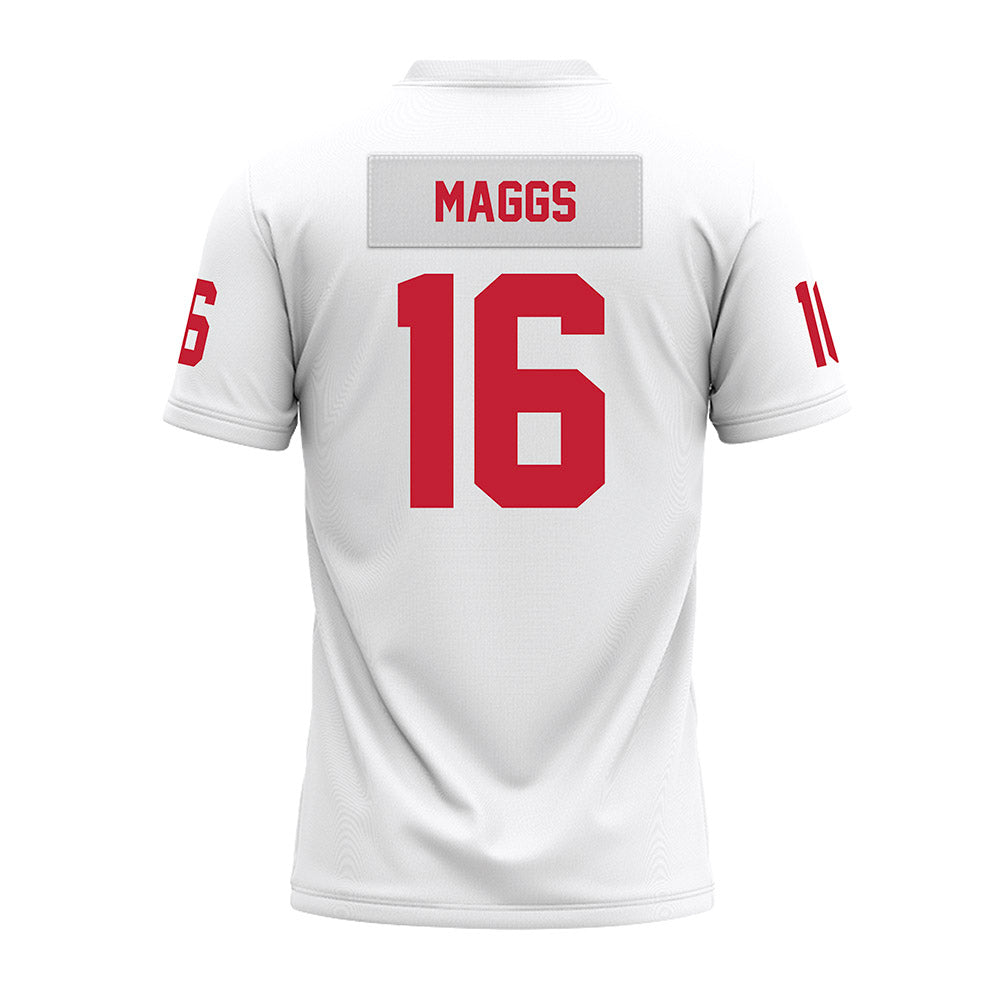 Ohio State - NCAA Football : Mason Maggs - White Premium Football Jersey-1