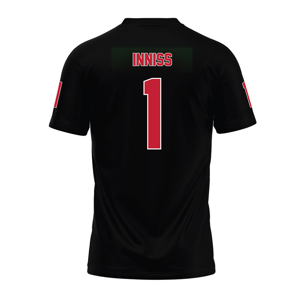 Ohio State - NCAA Football : Brandon Inniss - Black Premium Football Jersey-1