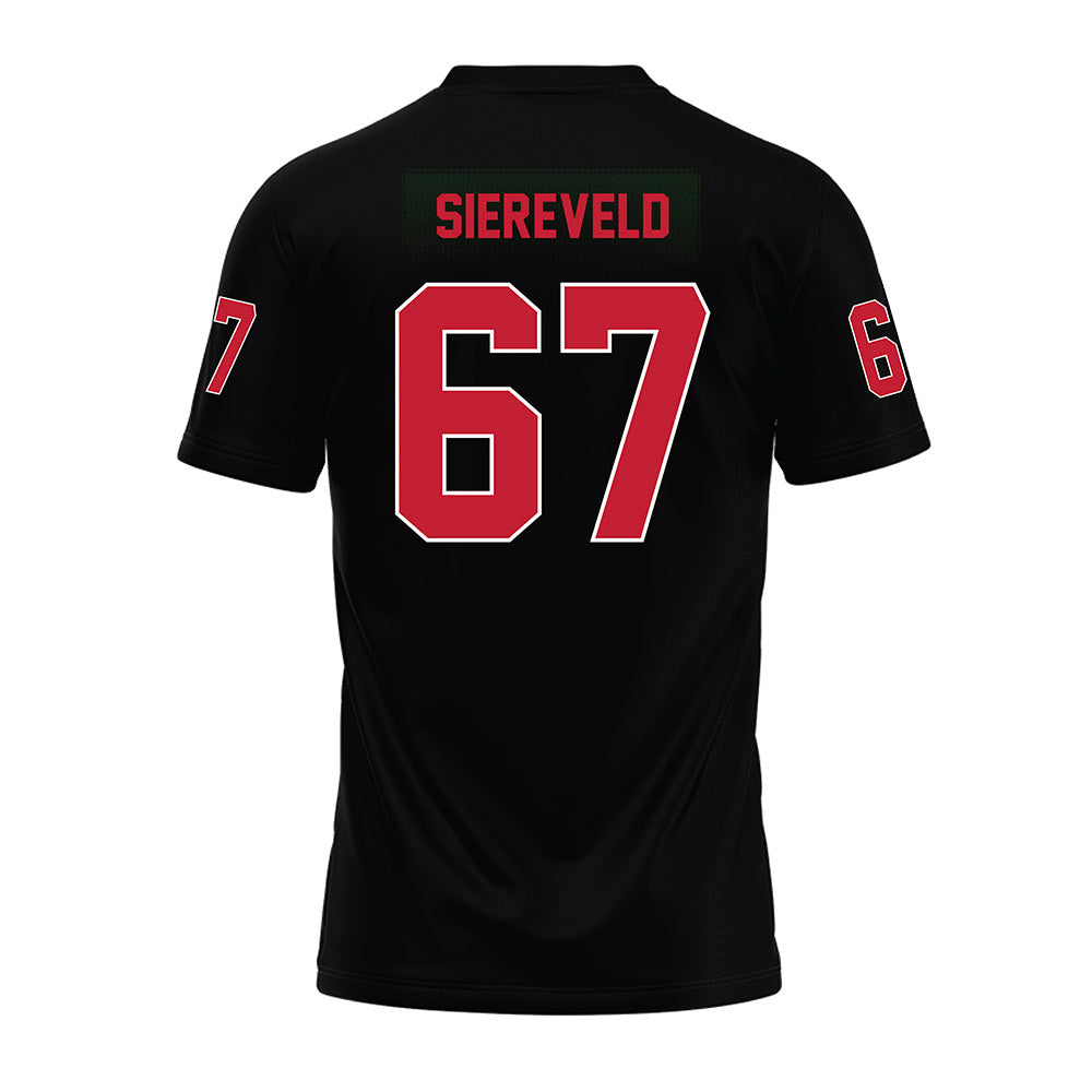 Ohio State - NCAA Football : Austin Siereveld - Black Premium Football Jersey-1