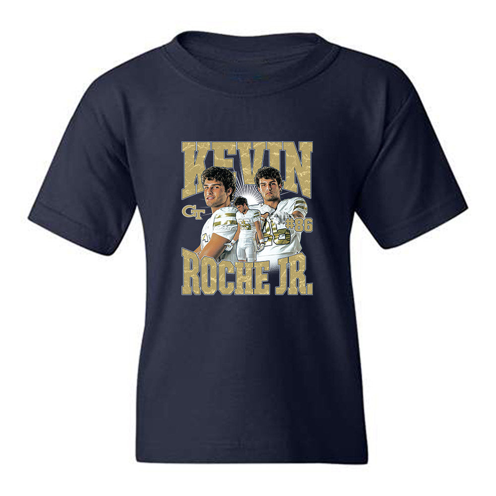 Georgia Tech - NCAA Football : Kevin Roche Jr - Collage Youth T-Shirt-0