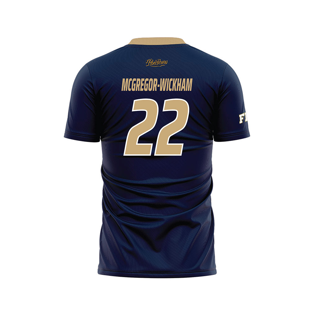 FIU - NCAA Men's Soccer : Damian McGregor-Wickham - Blue Soccer Jersey-1