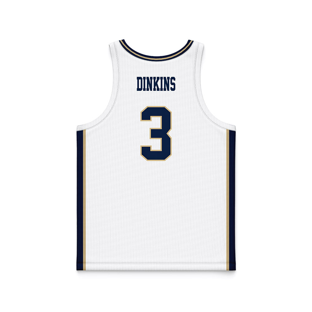 GWU - NCAA Men's Basketball : Tre Dinkins - White Basketball Jersey-1
