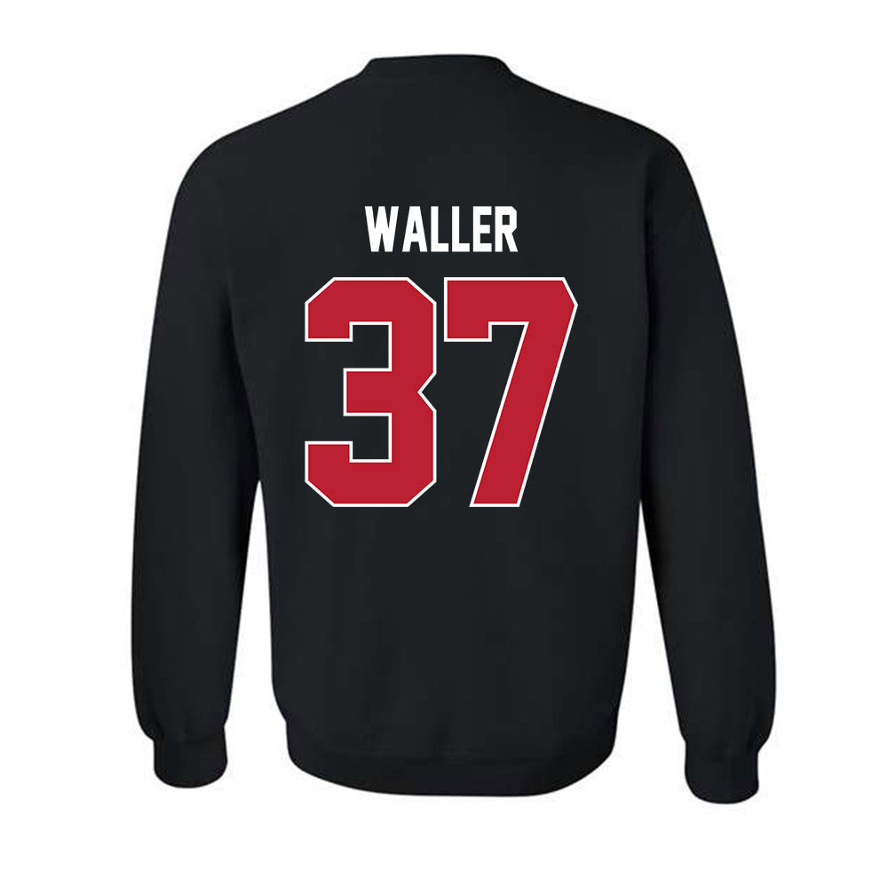 Georgia - NCAA Football : Henry Waller - Helmet Shersey Crewneck Sweatshirt-1