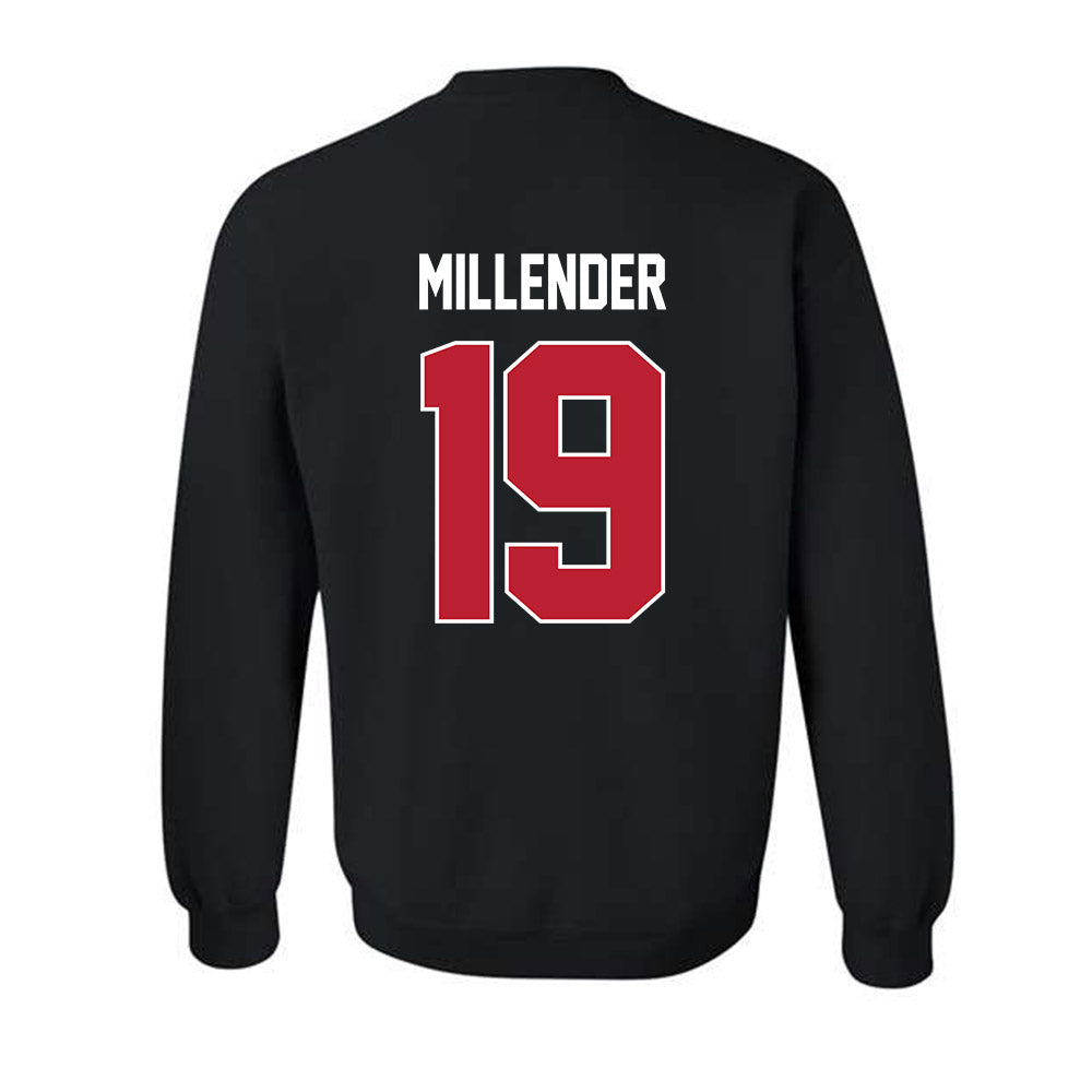 Georgia - NCAA Football : Hezekiah Millender - Helmet Shersey Crewneck Sweatshirt-1