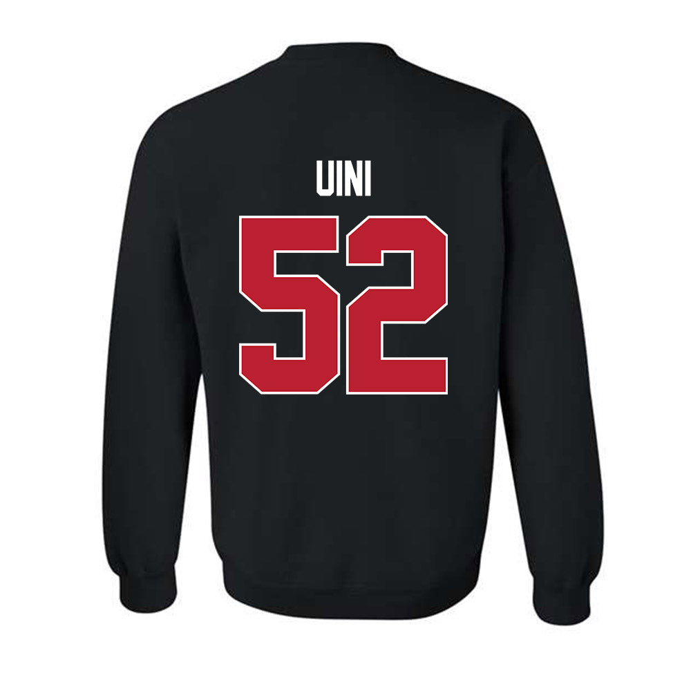 Georgia - NCAA Football : Michael Uini - Helmet Shersey Crewneck Sweatshirt-1