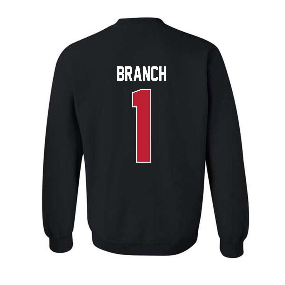 Georgia - NCAA Football : Zachariah Branch - Helmet Shersey Crewneck Sweatshirt-1
