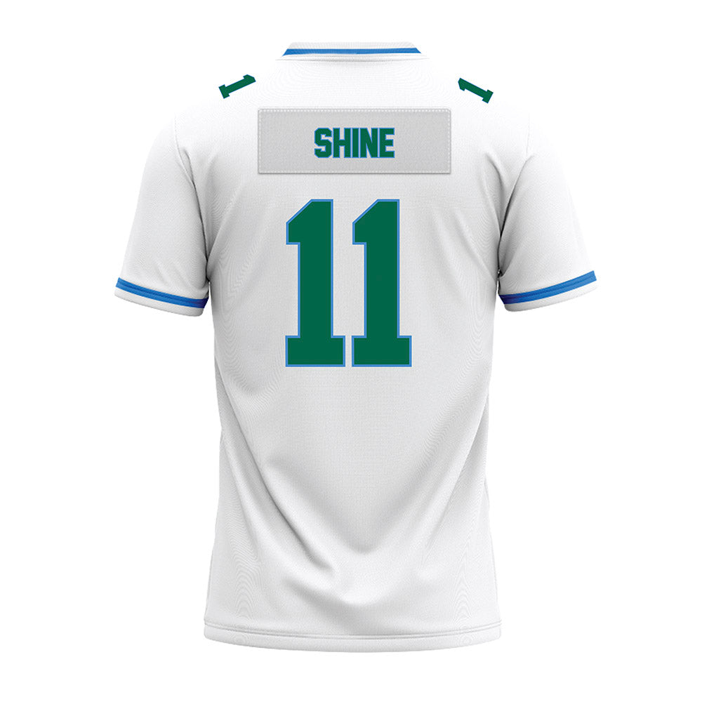 Tulane - NCAA Football : Ezaiah Shine - White Premium Football Jersey-1