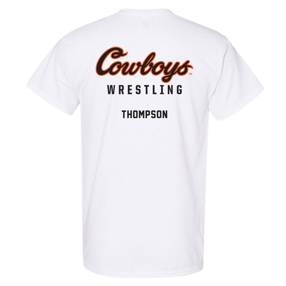 Oklahoma State - NCAA Wrestling : Brayden Thompson - Classic Shersey T-Shirt-1