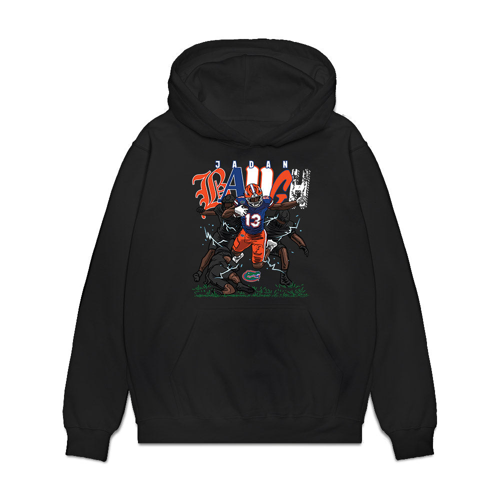 Florida - NCAA Football : Jadan Baugh - Caricature Premium Hooded Sweatshirt-0
