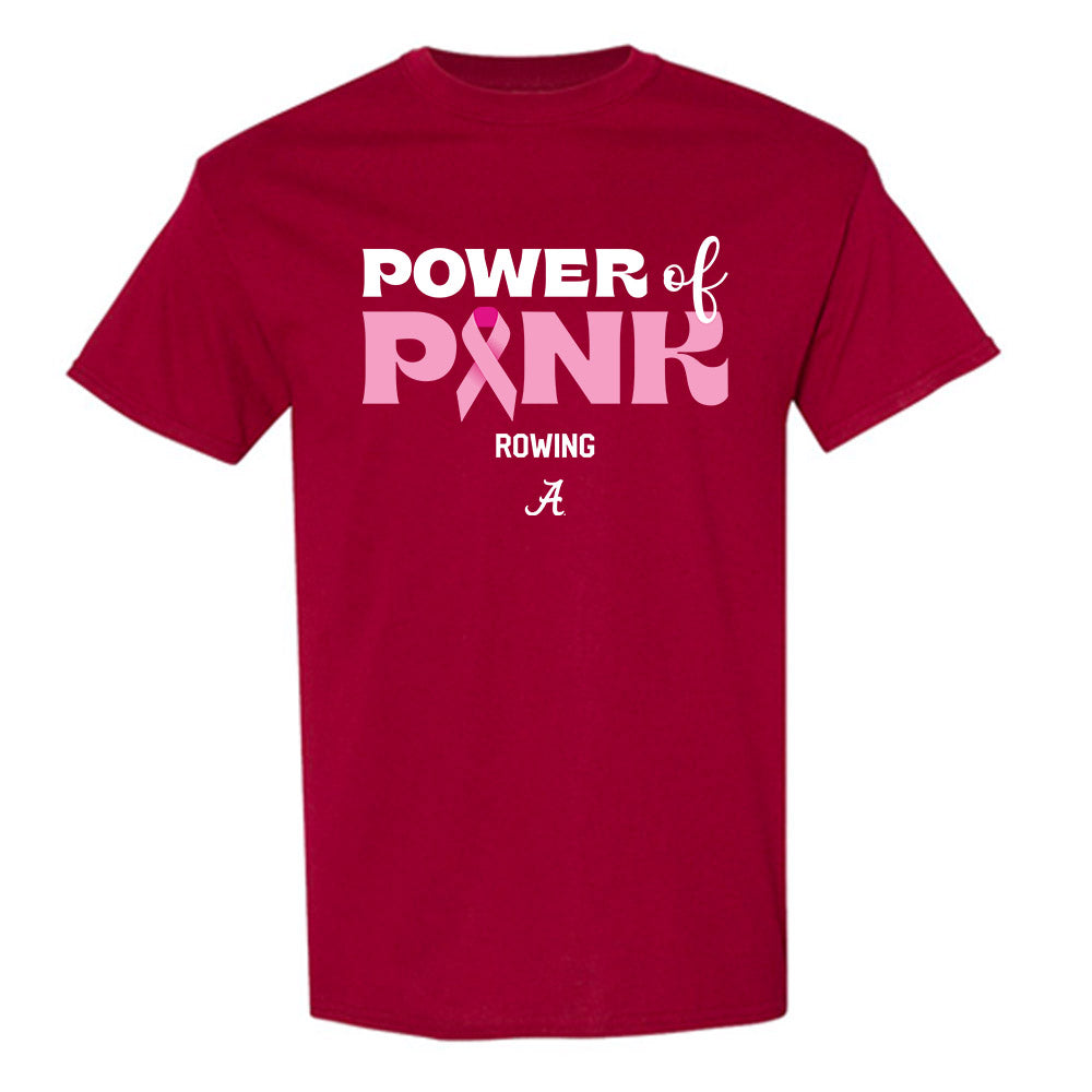 Alabama - NCAA Women's Rowing : Ryleigh White - Power of Pink Crimson T-Shirt-0