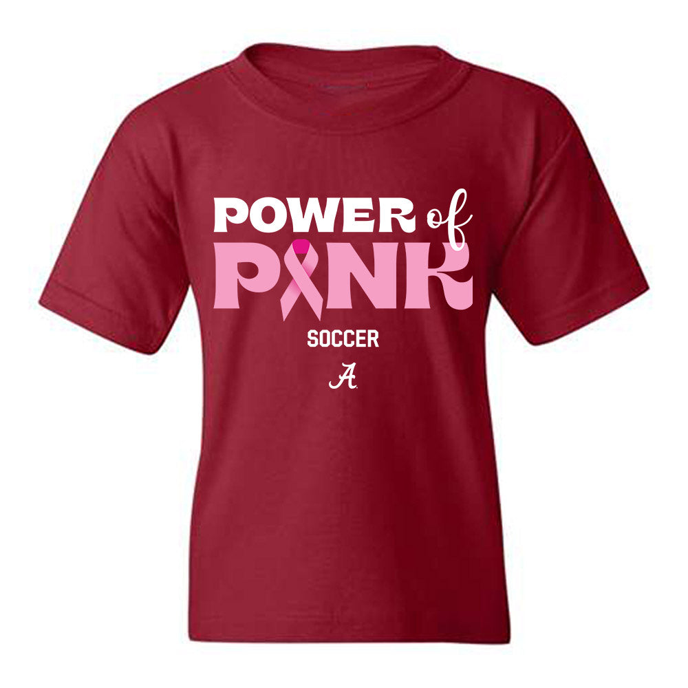 Alabama - NCAA Women's Soccer : Sophia Martelli - Power of Pink Crimson Youth T-Shirt-0