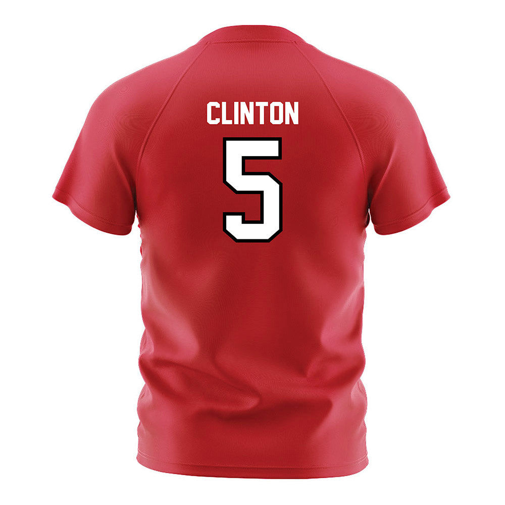 Fairfield - NCAA Women's Soccer : Cassidy Clinton - Red Soccer Jersey-1