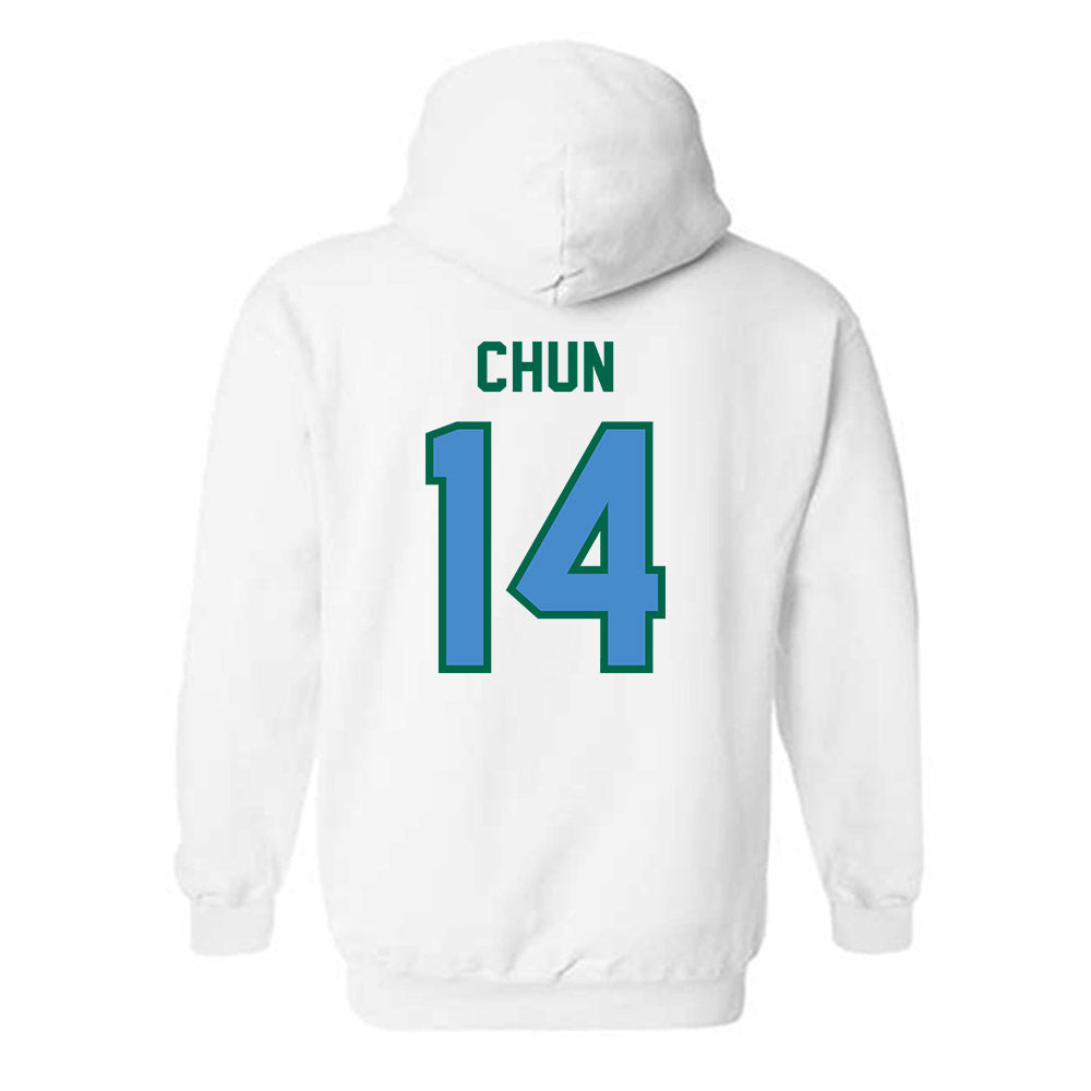 Tulane - NCAA Baseball : Tanner Chun - Classic Shersey Hooded Sweatshirt-1