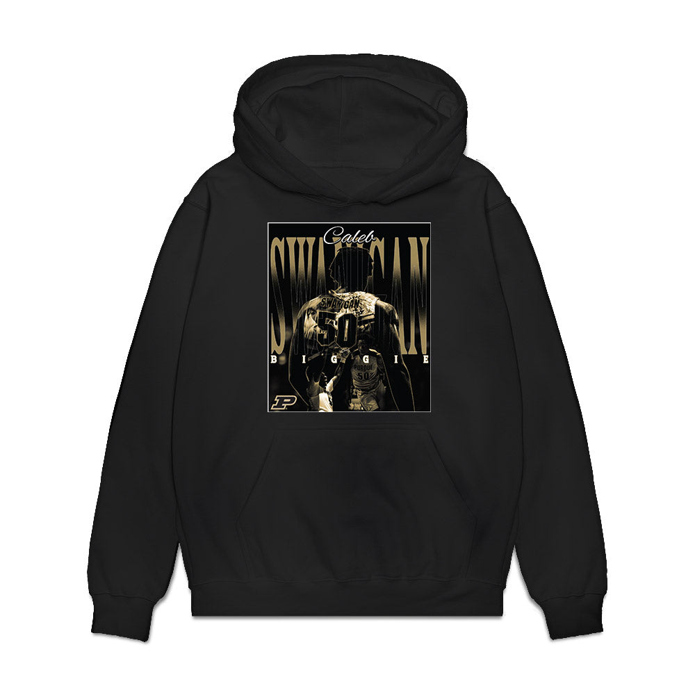 Purdue - NCAA Men's Basketball Legends : Caleb Swanigan - Collage Premium Hooded Sweatshirt-0