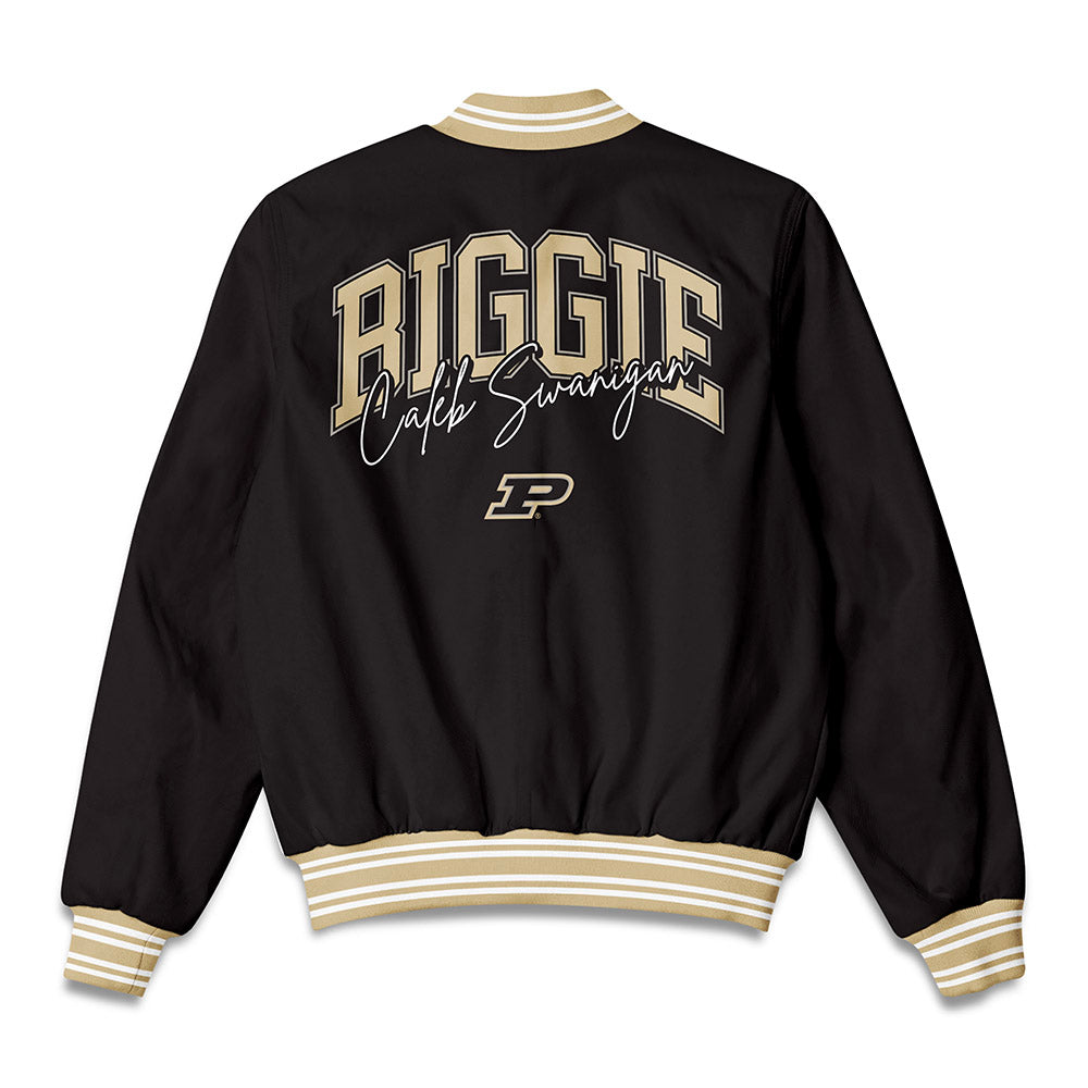 Purdue - NCAA Men's Basketball Legends : Caleb Swanigan - Bomber Jacket-1